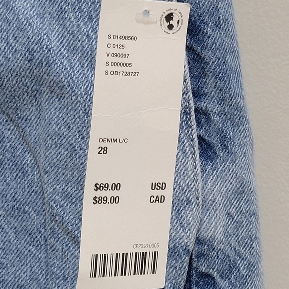 Urban Outfitters NWT Denim Pleated Mini Skort Size 28. - Picture 10 of 16